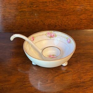 Nippon mayonnaise server vintage hand painted